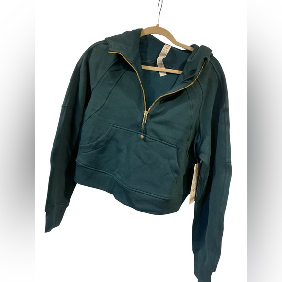 NWT Lululemon scuba oversized half zip hoodie INDOCHINE BLUE Size XS/S